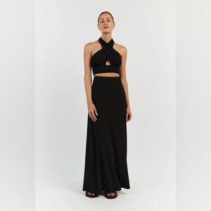 DISSH / NWT Amalfi black aline midi maxi skirt extra large XL.   SKIRT ONLY